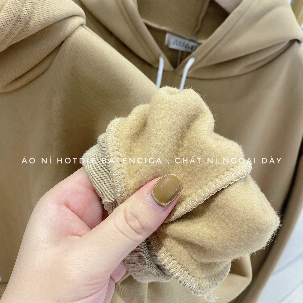 Áo Hoodie nỉ nữ bông siêu dày form rộng uisex ND 001 | BigBuy360 - bigbuy360.vn