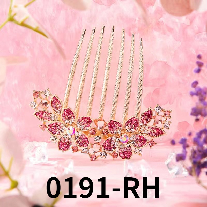 Trâm Cài Tóc Hình Hoa Đính Đá Nhiều Màu Sắc Bằng Kim Loại Thời Trang Cho Nữ