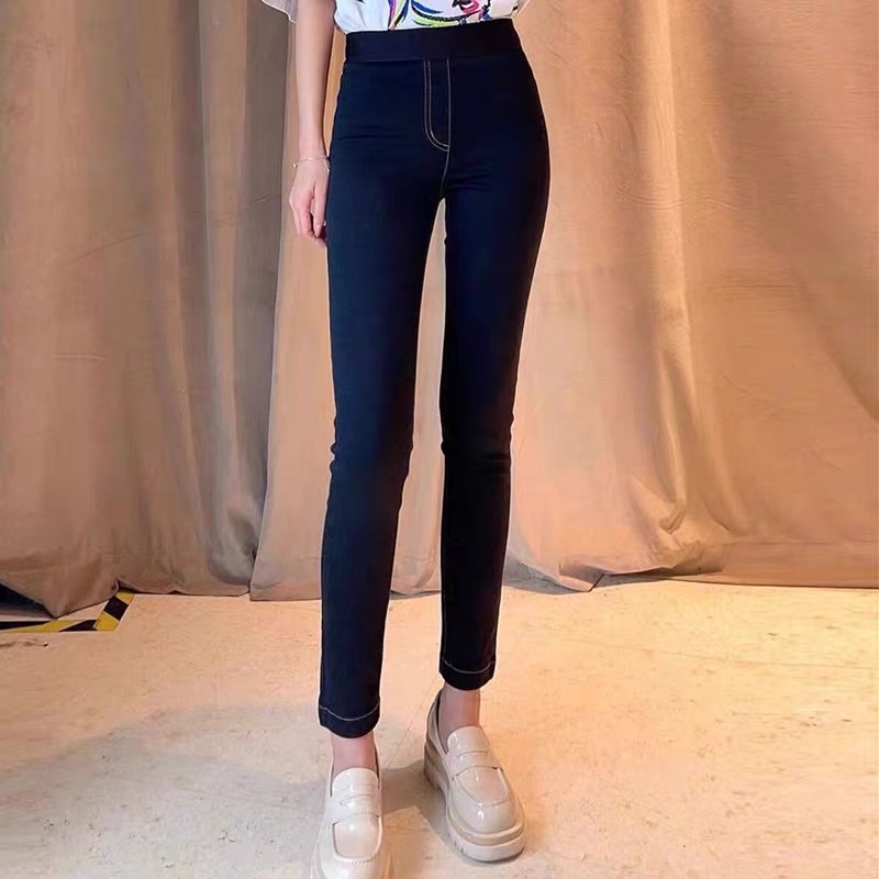 Quần Giả Jean dài quần giả bò dài chất thun dày dặn co giãn 4 chiều,thấm hút mồ hôi cạp cao dễ kết hợp đồ [Hàng Cao Cấp] | BigBuy360 - bigbuy360.vn