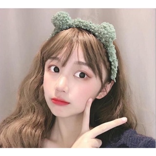 Cài tóc tai gấu xù cute