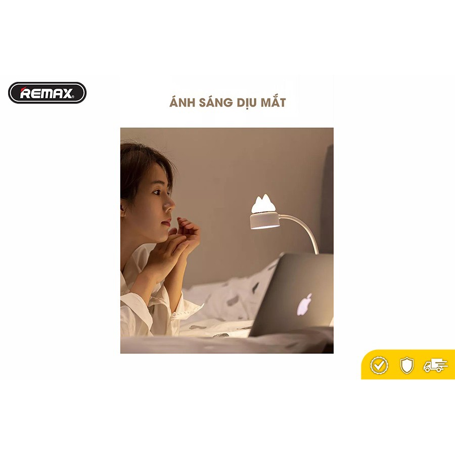 Đèn Để Bàn Có Điều Chỉnh 3 Mức Độ Sáng Remax RT-E525 - Xoay 360 Độ Tiện Lợi - Có Chế Độ Đèn Ngủ - Ánh Sáng Êm Dịu