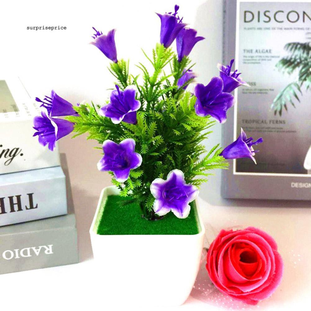 Hoa giả dùng trang trí nội thất / đám cưới kèm chậu tiện dụng