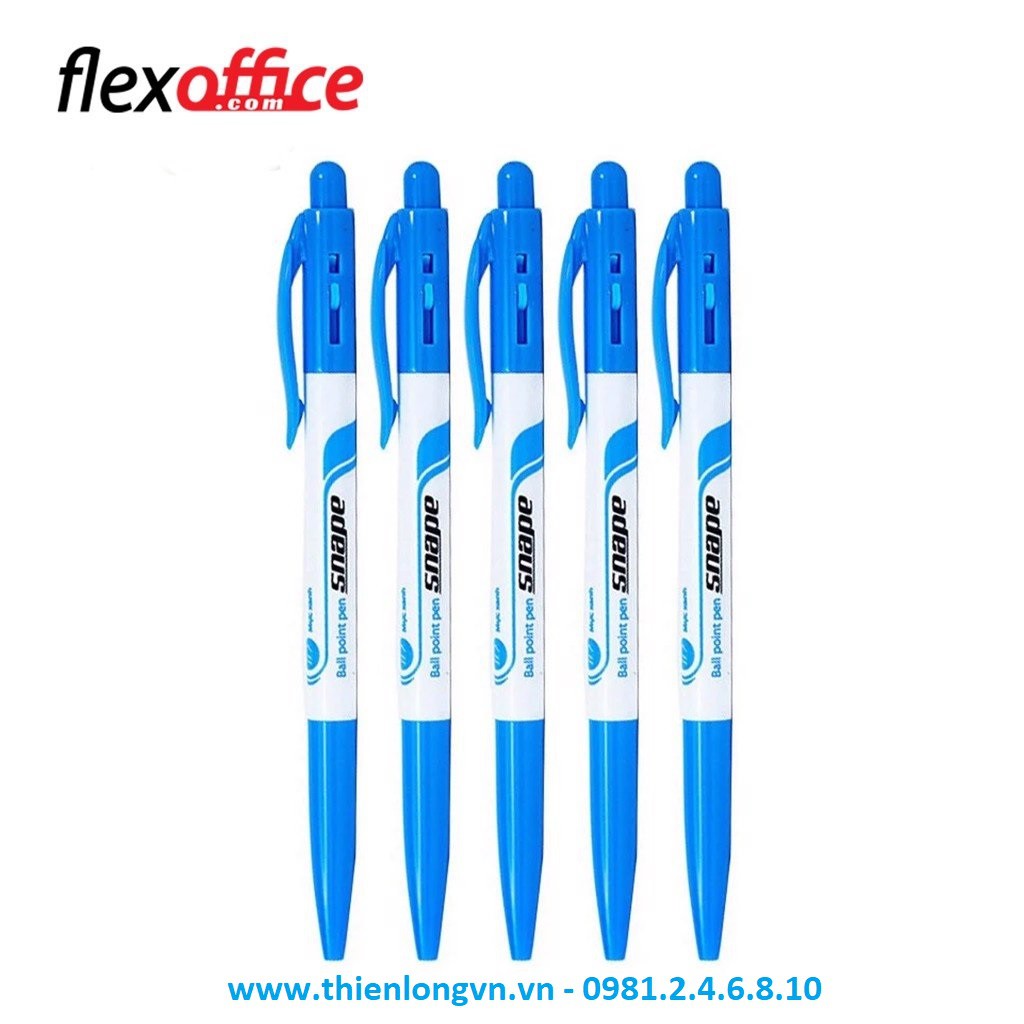 Combo 5 cây bút bi TL Flexoffice - FO023 xanh