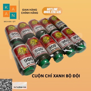 Cuộn chỉ màu xanh bộ đội