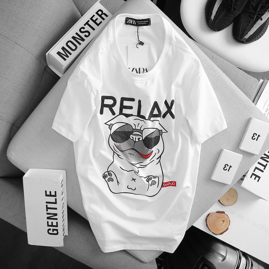 Áo Thun Hàng Hiệu Relax and hello...i&quot;m