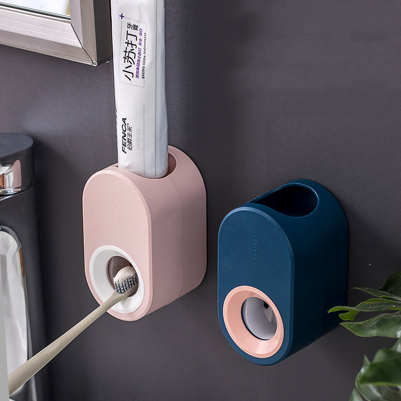 Giá Đỡ Kem Đánh Răng Tự Động Gắn Tường Không Cần Đục Lỗ
