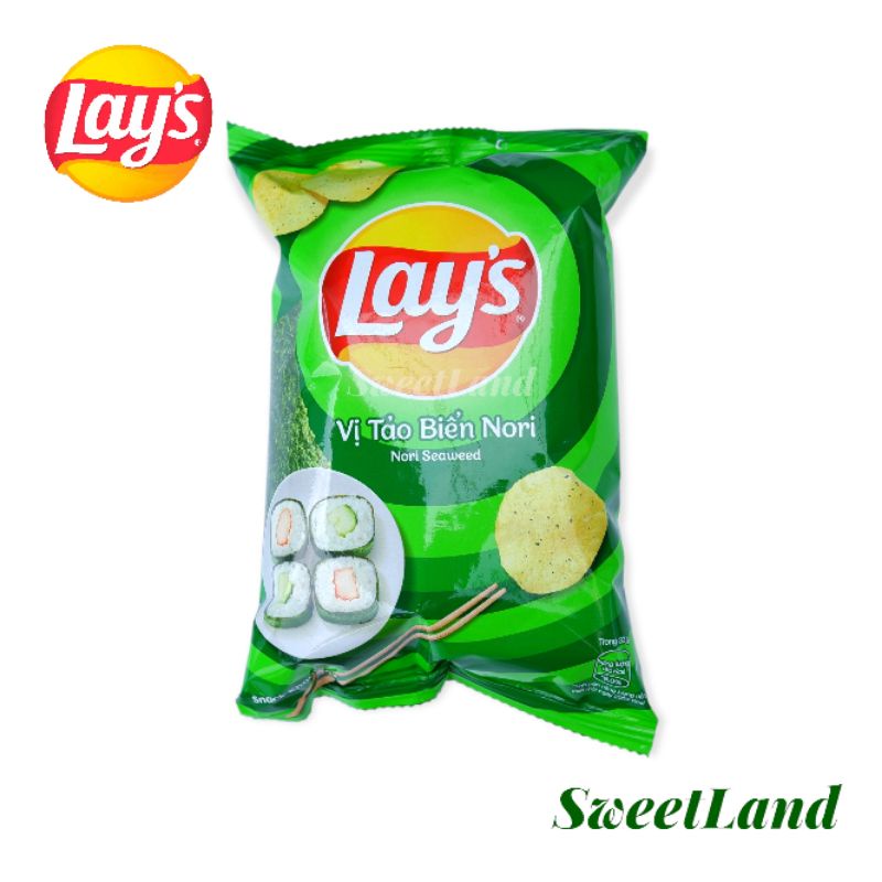 Bánh snack khoai tây Lays nhiều vi gói nhỏ 32g