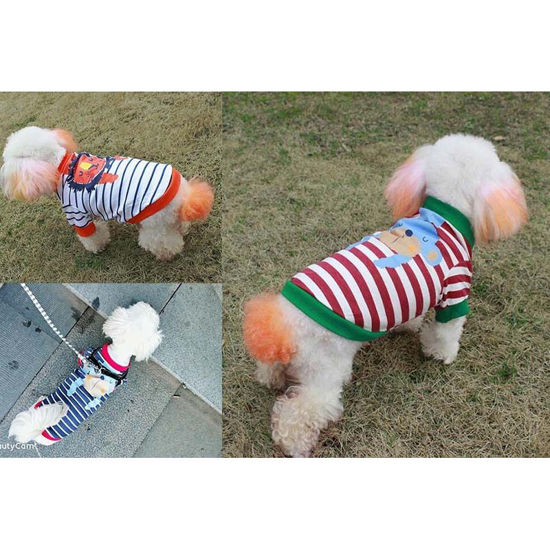 Bộ đồ cho thú cưng họa tiết sọc ngang