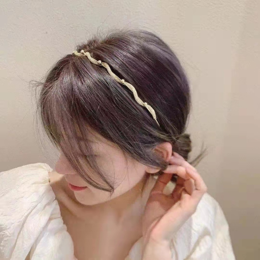 Băng Đô Đính Đá Và Ngọc Trai Nhân Tạo Xinh Xắn Dành Cho Nữ