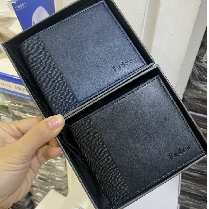 Ví nam Pedro. mẫu mới fullbox túi + giấy hãng