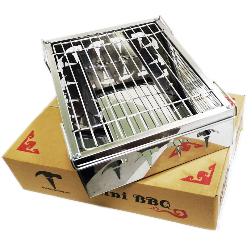 Lò Nướng Bbq Mini Bằng Thép Không Gỉ