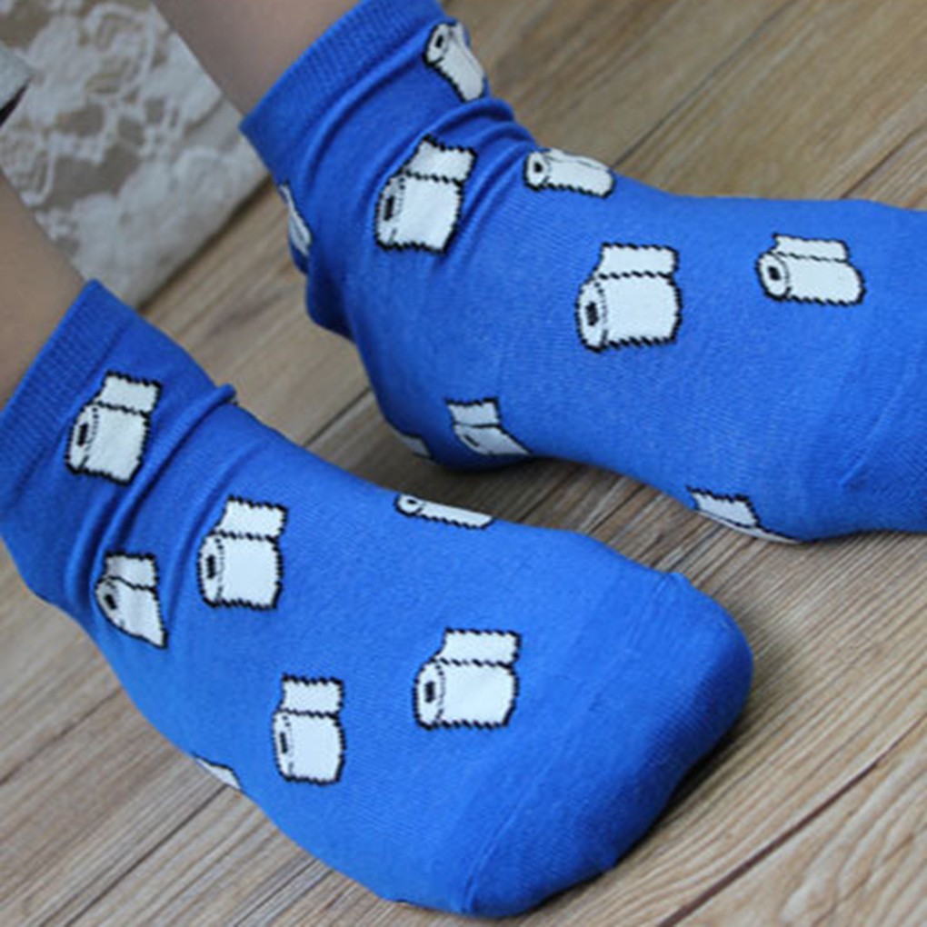 Tất cotton nữ cổ ngắn in họa tiết đáng yêu ngộ nghĩnh
