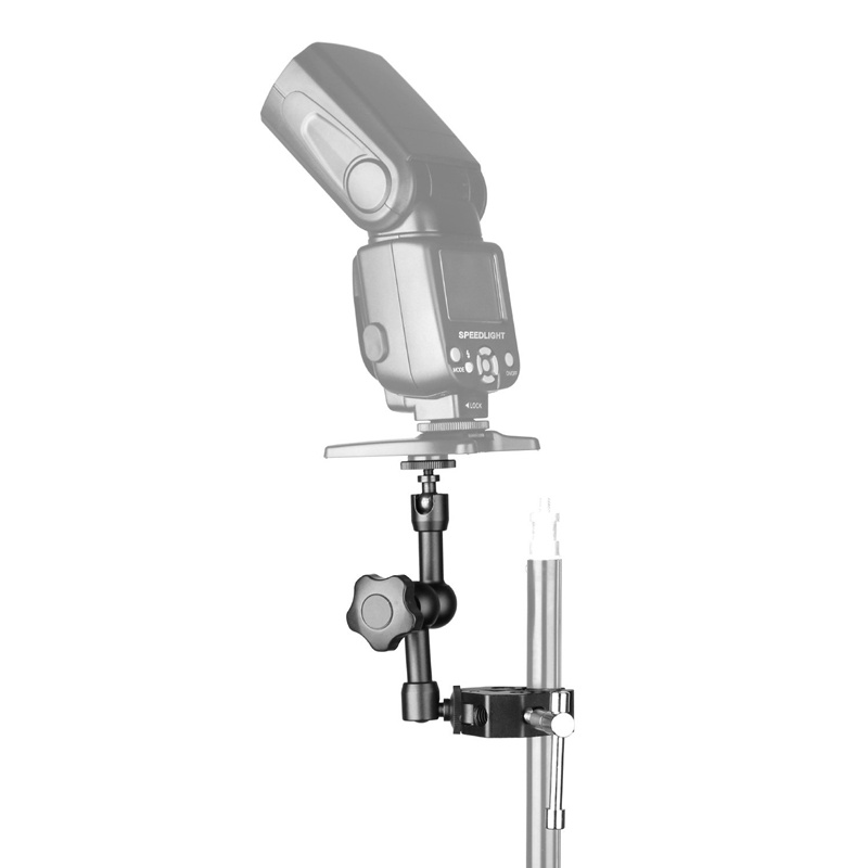 Kẹp Điều Chỉnh Được Kích Thước Cánh Tay Ma Sát 7 inch Với Vít 1 / 4 inch Và 3 / 8 inch Cho Máy Ảnh Dslr / Màn Hình Lcd / Đèn Led