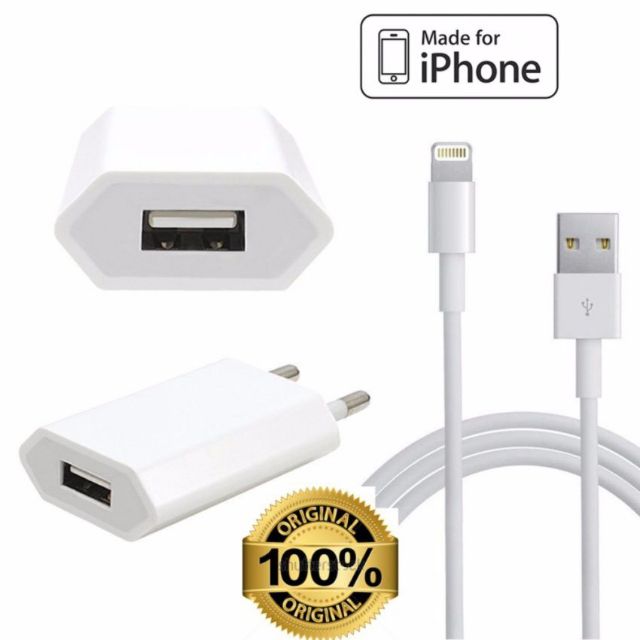 [Mã ELFLASH3 hoàn 10K xu đơn 20K] sạc bộ COMBO tương thích cho dòng iphone củ dẹt