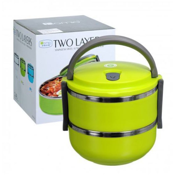 Hộp đựng cơm 2 tầng giữ nhiệt lõi inox chống han gỉ