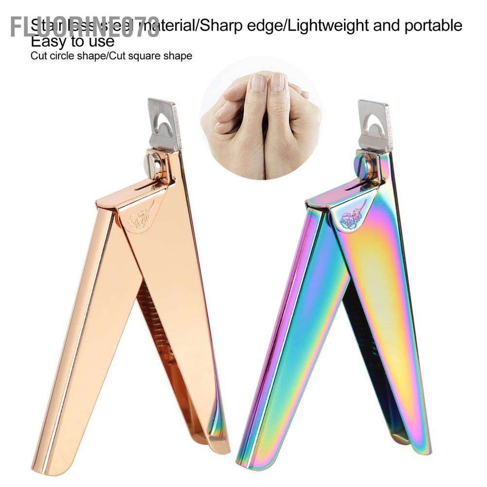 Đầu móng giả Dụng cụ làm móng tay bằng thép không gỉ U ‑ Shaped Acrylic Art Scissors Tool