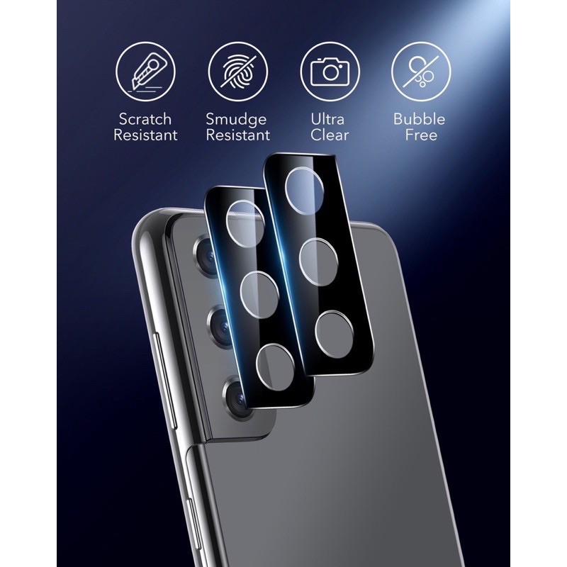 Dán kính cường lực Camera Full đen Samsung S22, s22 Ultra / S21 FE/ S21/ S21 Plus/ S21 Ultra 5G bảo vệ camera siêu tốt