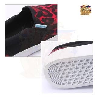 Giày lười Slip-on Nữ QuickFree đen đỏ - W150301-005