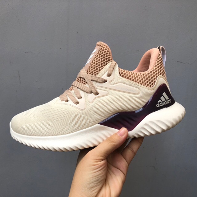 Freeship Giầy alpha bounce kem tím cao cấp fullbox