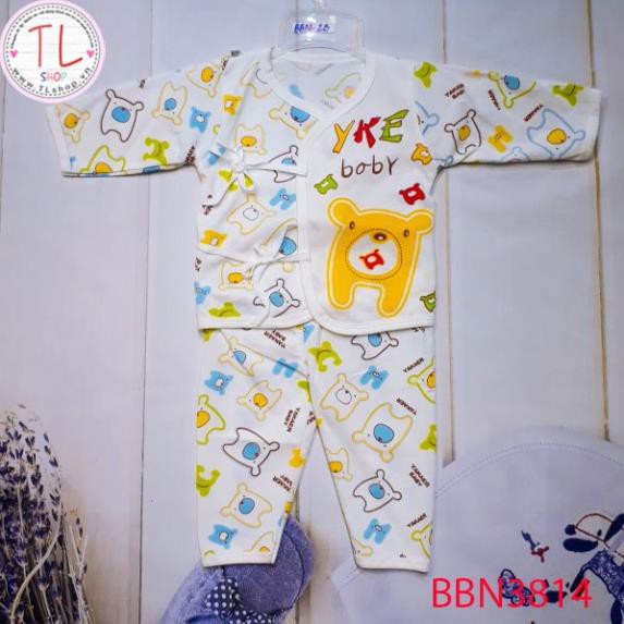 Thời trang trẻ em - Bộ áo quần dài cho bé hình gấu cột dây - Quần áo bé trai - Bộ bé trai - Quần áo bé gái - Bộ bé gái
