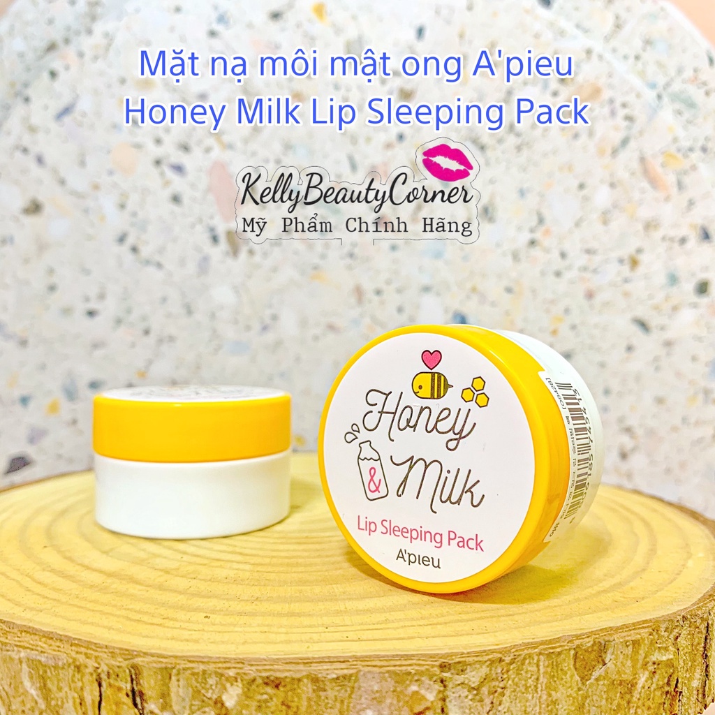 Mặt nạ ngủ môi mật ong A'pieu Honey & Milk Lip Sleeping Pack