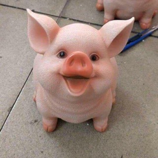 Lợn nhựa thạch cao 3D tiết kiệm tiền siêu hot