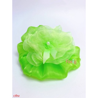 Cột Tóc Hoa Voan Cho Bé - Xanh