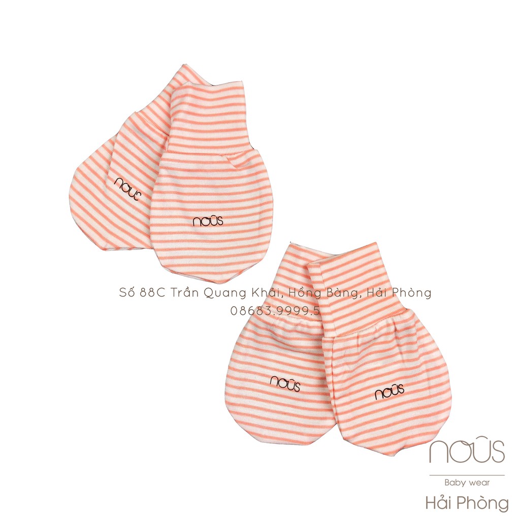 Set 2 Đôi Bao Tay Kẻ Hồng Nous