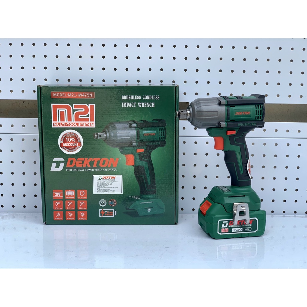 [Dekton Official Store - TP. HCM] Máy Buloong Dekton M21- IW475N - Chân Pin Phổ Thông