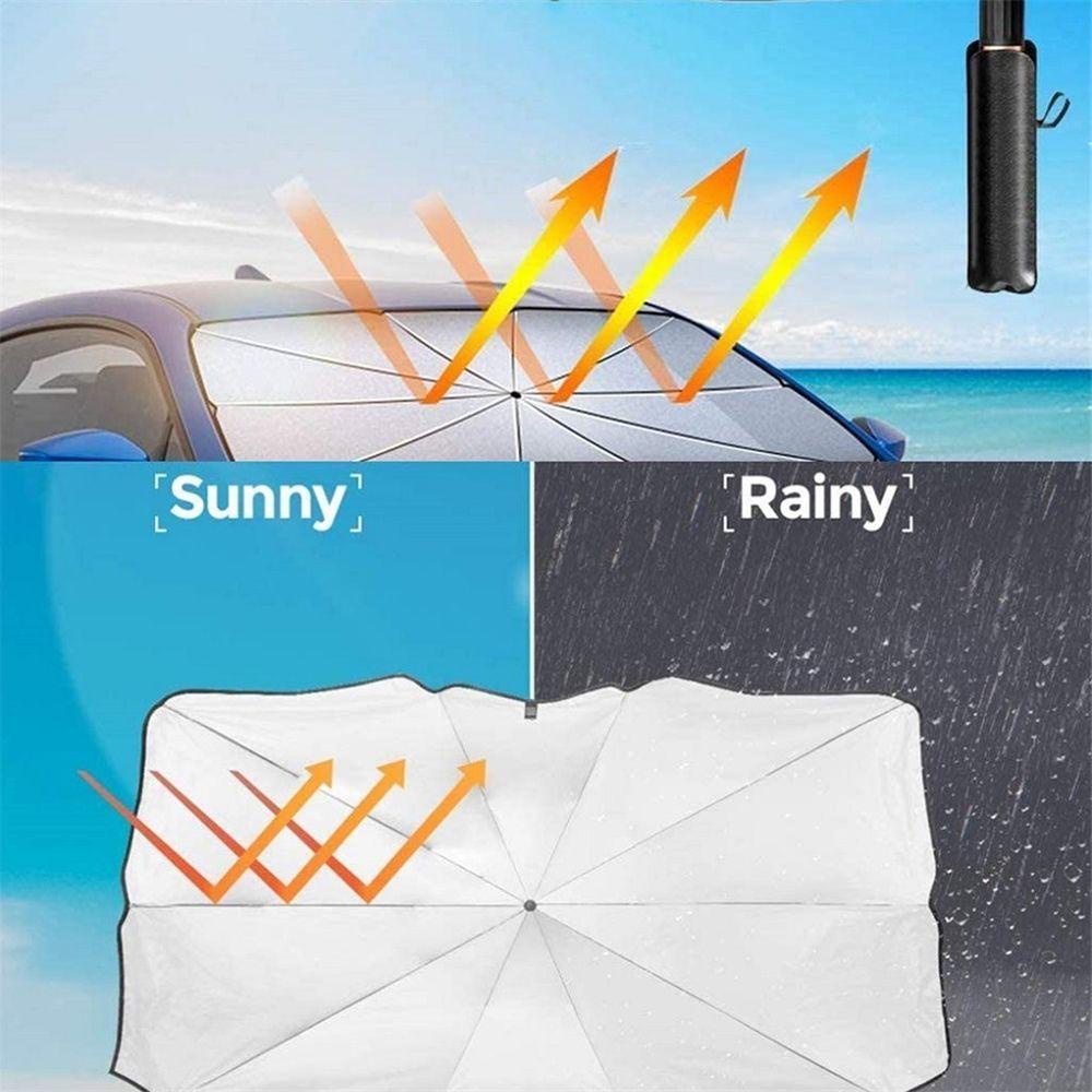 MYRONGVN Dù Che Nắng Bằng Lá Nhôm Cách Nhiệt Chống Tia UV Cho Nội Thất Xe Hơi
