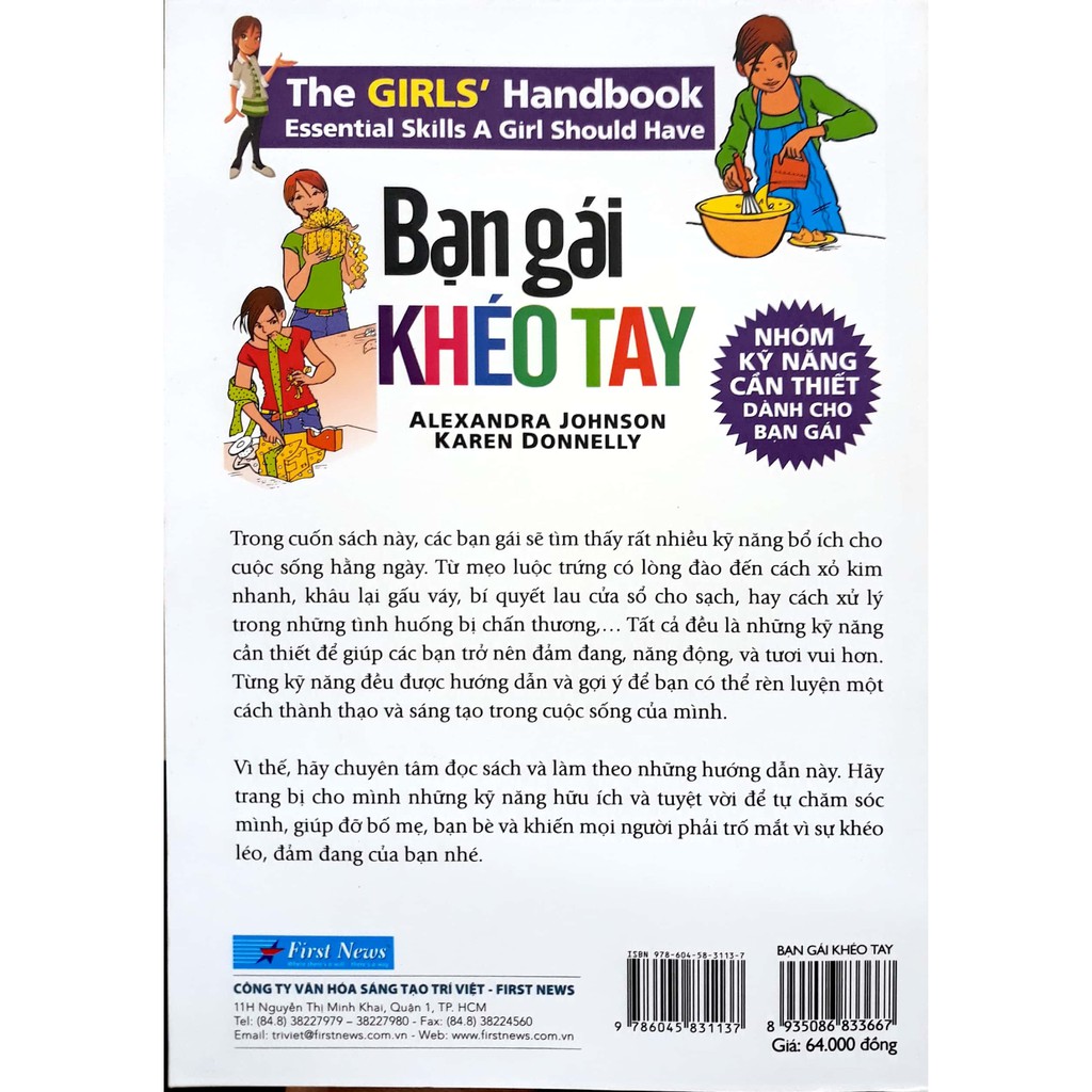 Sách - Bạn Gái Khéo Tay - Nhóm Kỹ Năng Cần Thiết Cho Bạn Gái - First News - FIN