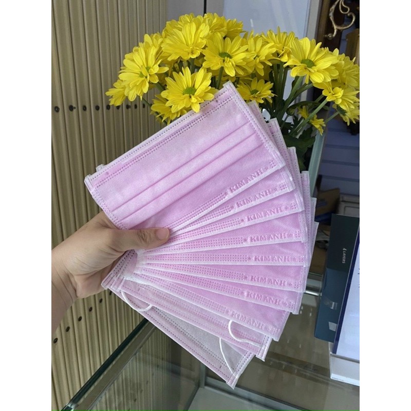 Khẩu trang y tế 4 lớp cao cấp KIM ANH hộp 50 cái .
