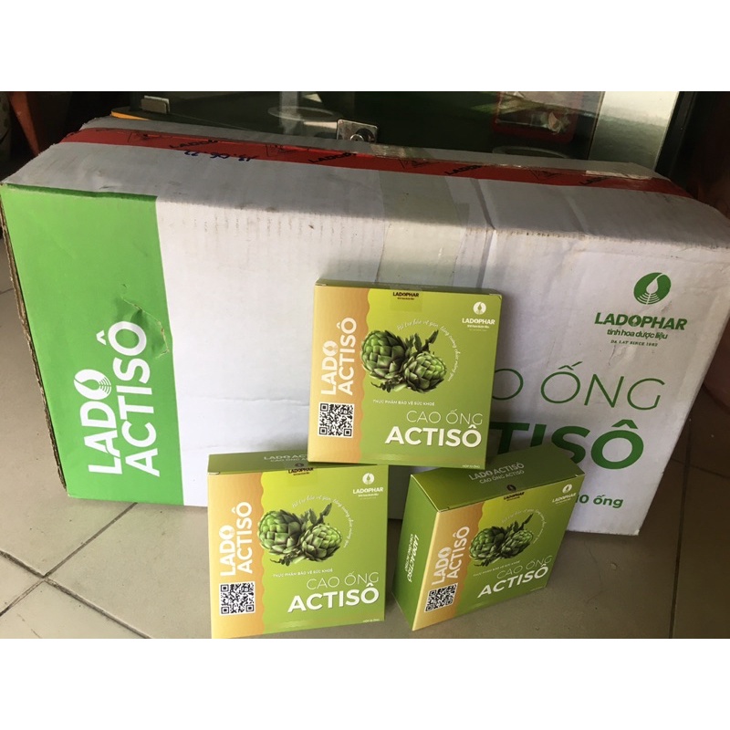 LADO ACTISÔ CAO ỐNG UỐNG LIỀN ACTISÔ, HỘP 10 ỐNG