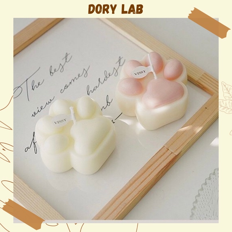 Nến Thơm Chân Mèo Cute Không Khói, Decor Chụp Ảnh - Dory Lab