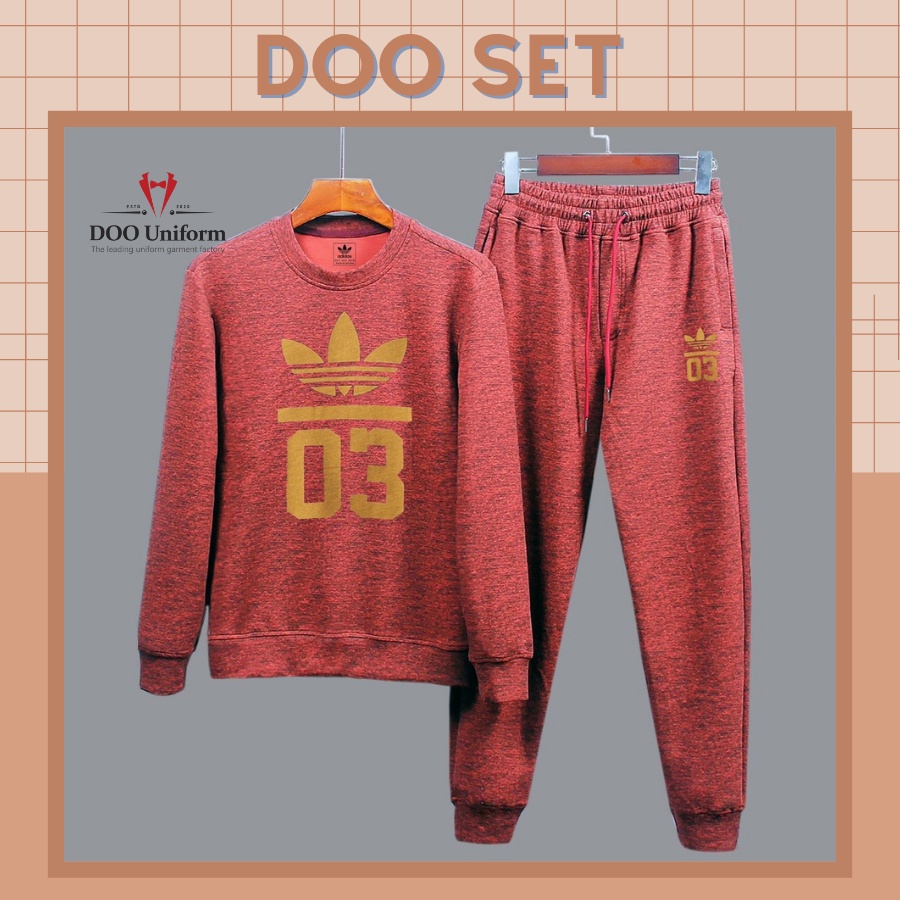 [DOO SET] Set thể thao nam in số 03