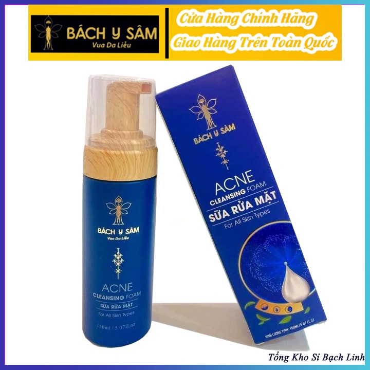 Sữa Rửa Mặt Bách Y Sâm DA DẦU MỤN SẠCH SÂU TẠO BỌT 150ml (Sữa Rửa Mặt Bạch Linh)