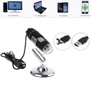 Kính hiển vi kỹ thuật số USB nội soi 1600X Camera 8LED OTG có giá đỡ tiện dụng