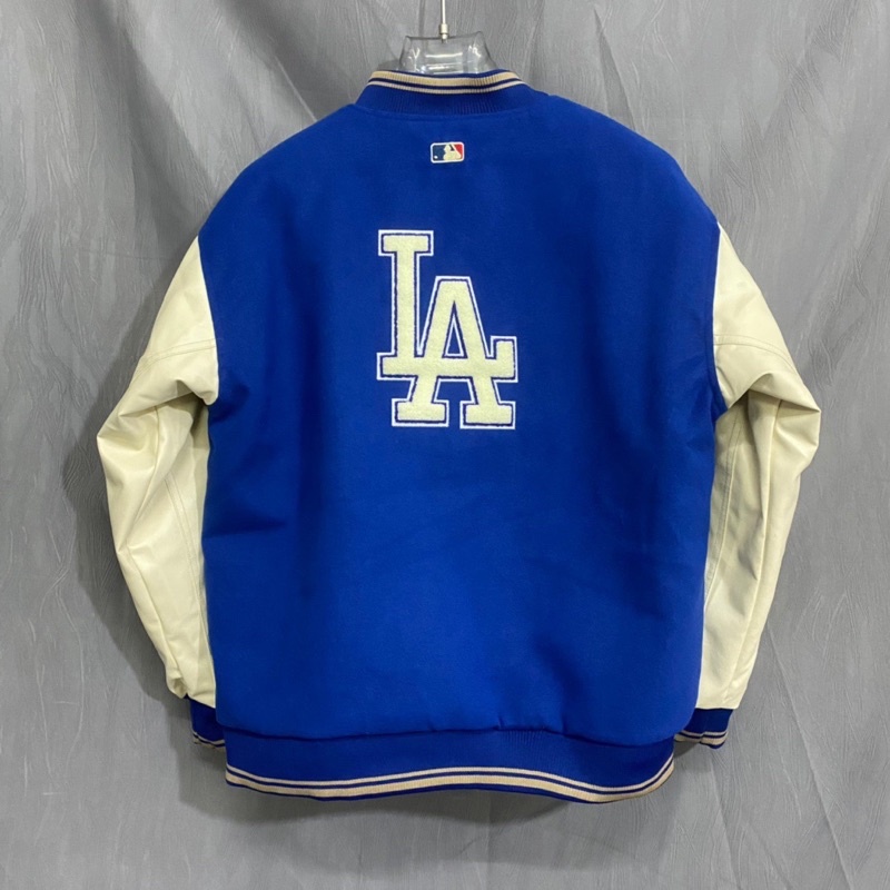 Varsity Jacket MLB LA Hoạ Tiết Thêu - Áo Khoác Phong Cách Nam, Nữ