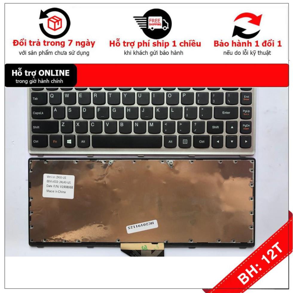 [BH12TH] Bàn Phím Laptop Lenovo Ideapad Z400 Z400A P400 Z400T Z400P Hàng Mới 100% Bảo Hành 12 Tháng Toàn Quốc
