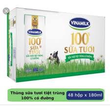 Thùng 48 hộp sữa tươi Vinamilk 100% 110ml.