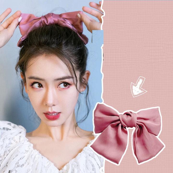Cài kẹp tóc nơ bướm BẢN TO tiểu thư công chúa  xinh xắn dễ thương BP Lisa Jisoo Jennie Rose Trịnh Sảng Ngu Thư Hân