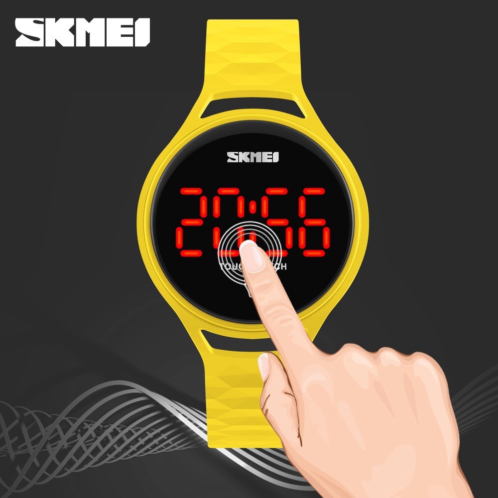 SKMEI 1230 Touch Screen LED PU Strap Simple Strap student Digital Waterproof watches