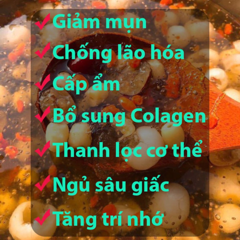 Chè dưỡng nhan tuyết yến, chè tuyết yến dưỡng nhan sét nấu  20-25 chén | BigBuy360 - bigbuy360.vn