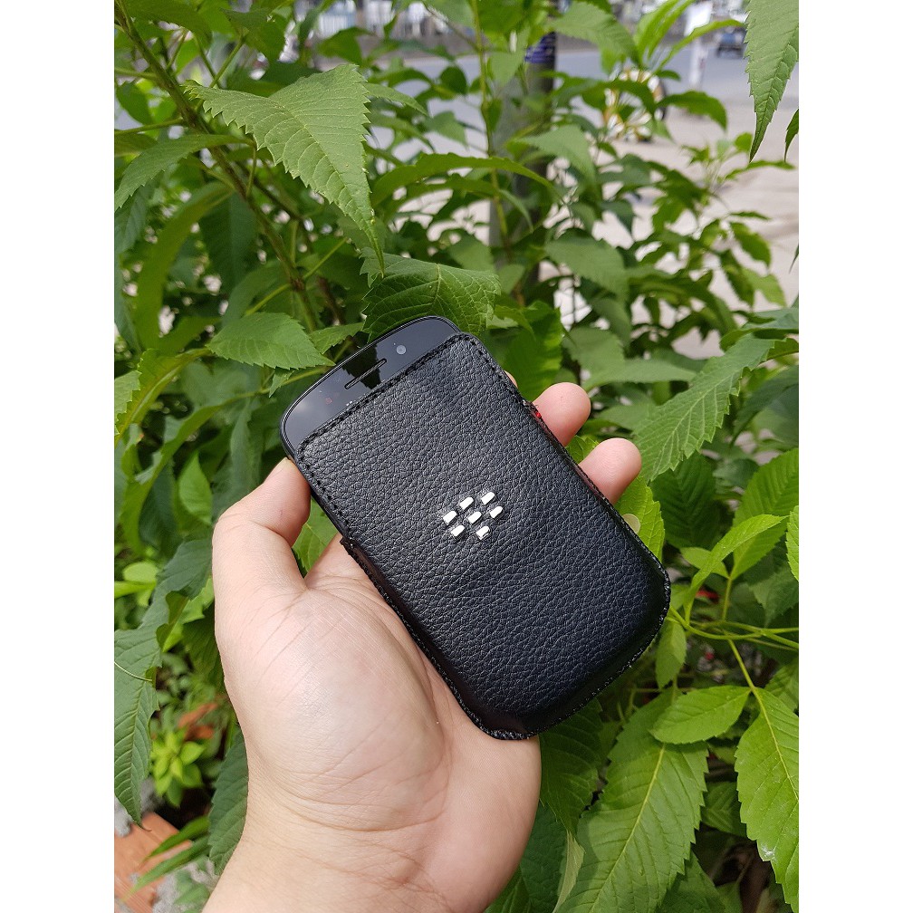 Bao da cầm tay máy Blackberry Q10 (dạng bao rút / chất liệu da công nghiệp)