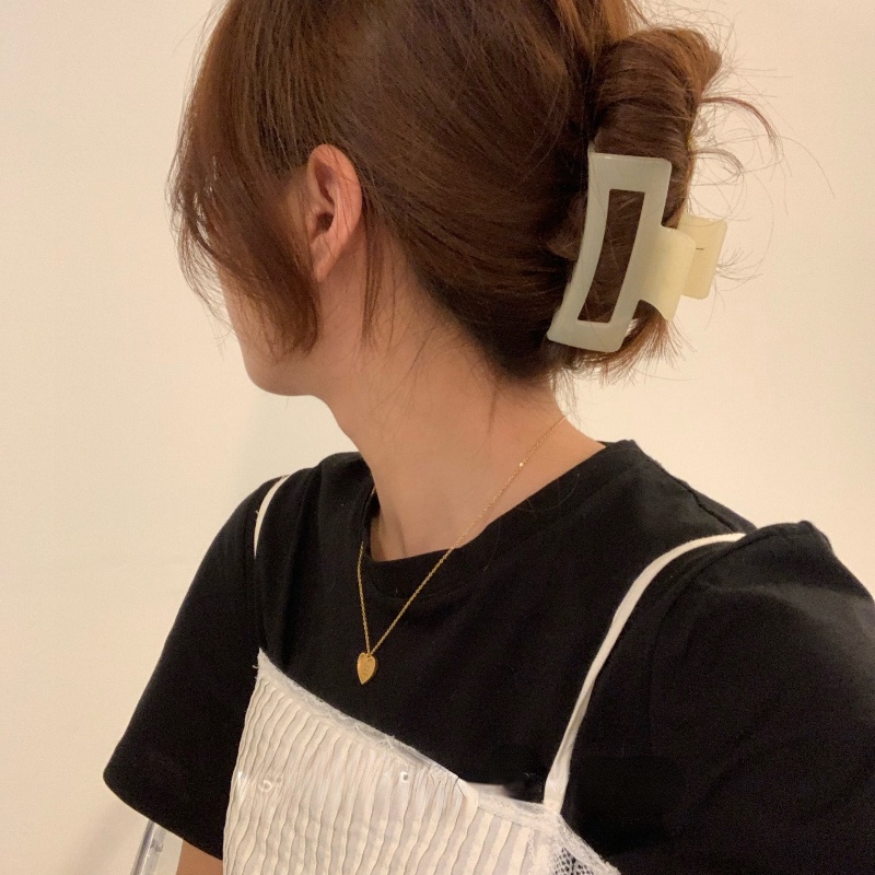 Kẹp Tóc Hình Vuông Màu Sắc vintage Dành Cho Nữ