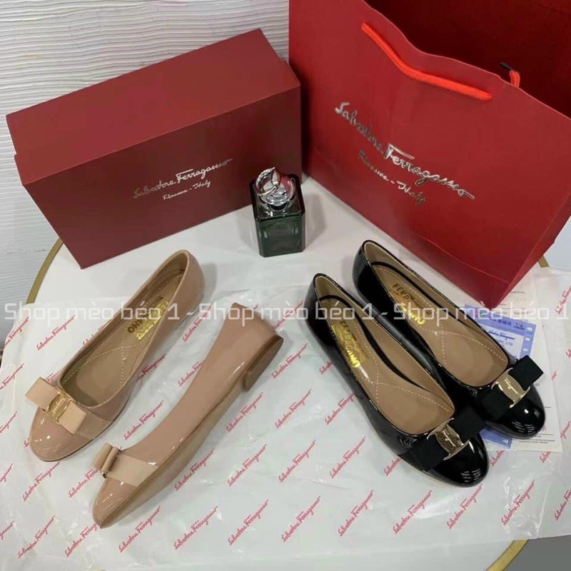 Giày búp bê svt nơ đế bệt fullbox