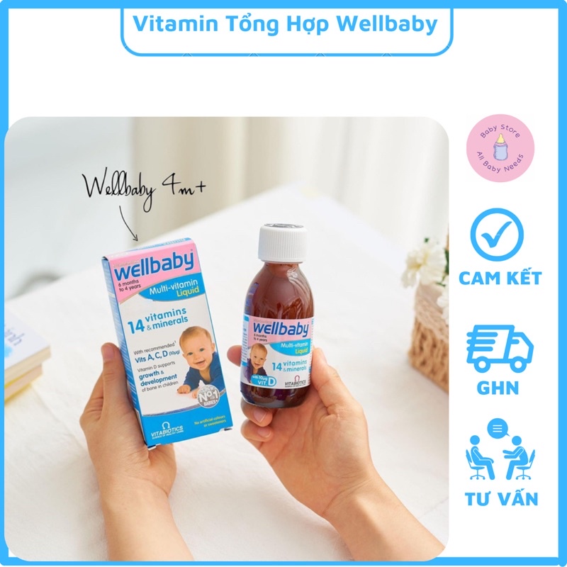 Vitamin Tổng Hợp Wellbaby 150ml Cho Bé Từ 4 Tháng