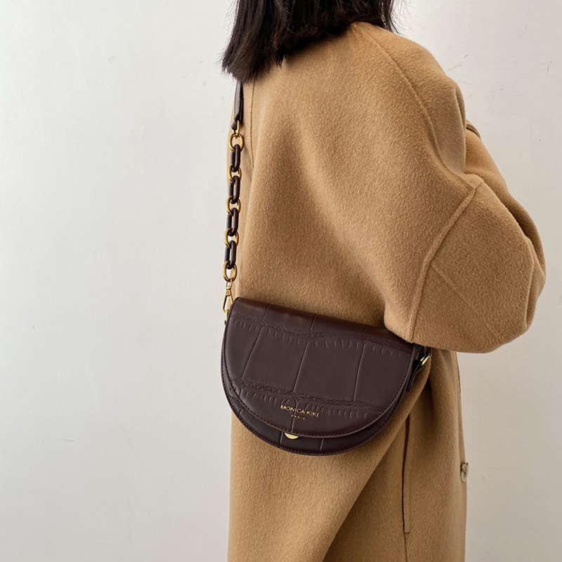 Túi đeo chéo Ielgy họa tiết vân đá phong cách cổ điển thời trang cho nữ