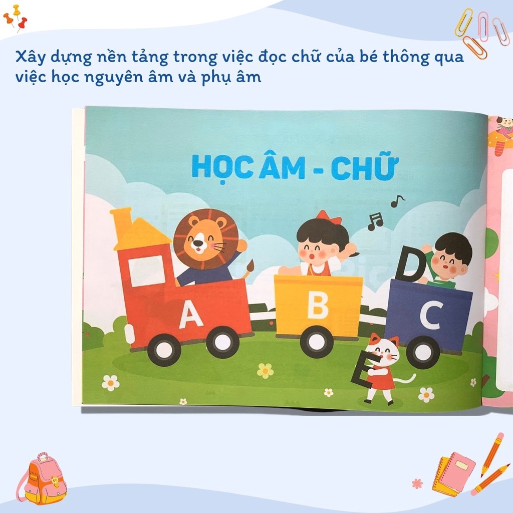 Sách - Tập đánh vần tiếng Việt theo sơ đồ tư duy phiên bản mới 4.0 có file âm thanh, quét mã QR để nghe đọc và kể chuyện