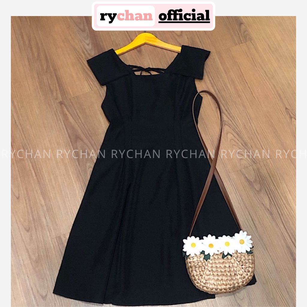 Đầm Nữ Đi Party Form Ngắn Cổ Vuông Màu Đen [ẢNH THẬT CUỐI] - DX9730